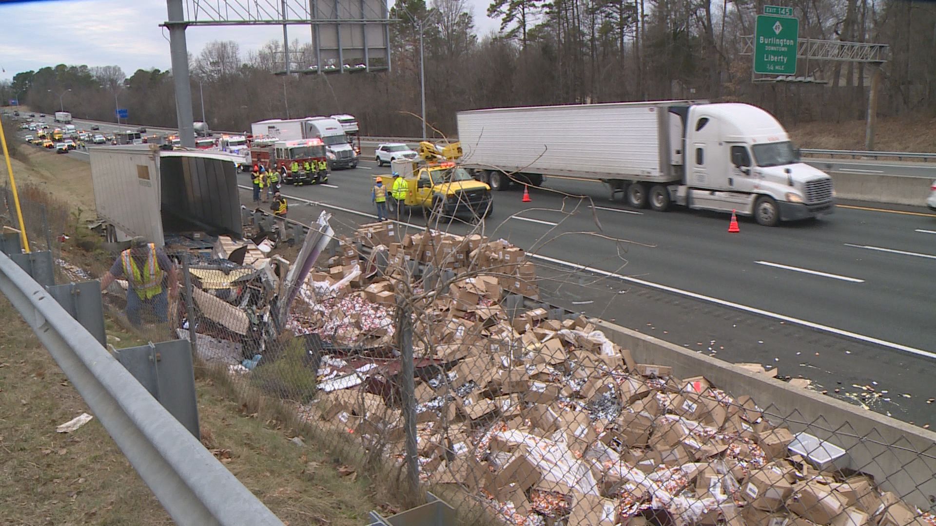 Semi Driver Dies After Crash On I40/85 In Graham